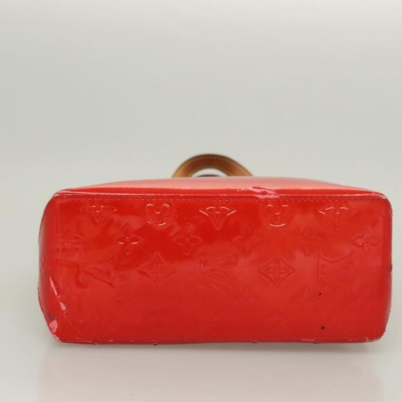 LOUIS VUITTON Monogram Vernis Reade PM Hand Bag Red Rouge M91088 - Picture 9 of 12